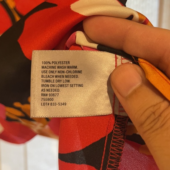 XL Worthington Floral Top Machine Wash | 100% Poly - Picture 6 of 10